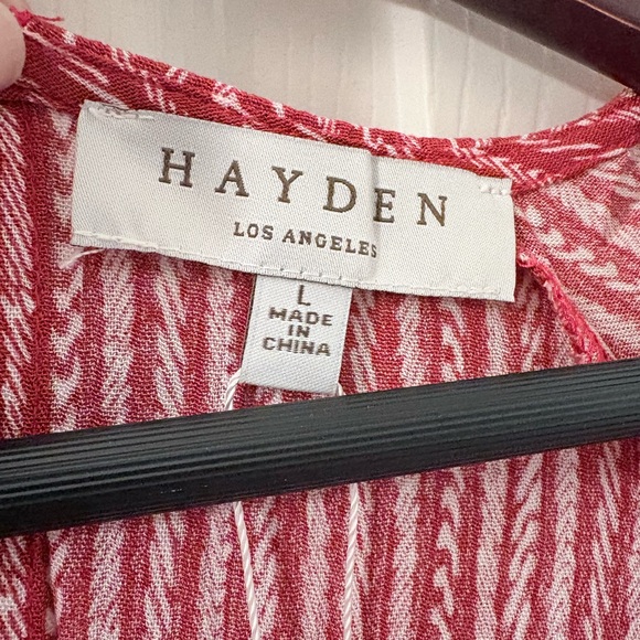 Hayden Red Patterned Dress - Picture 7 of 8